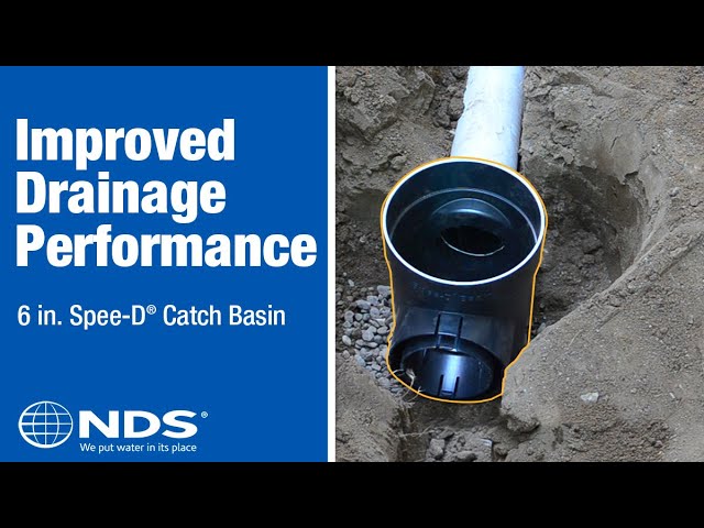 Capture excess stormwater runoff and standing water and convey to drain pipes with the redesigned 6 in. Spee-D® Catch Basin from NDS—the brand trusted by professionals for performance, durability, and ease of installation.