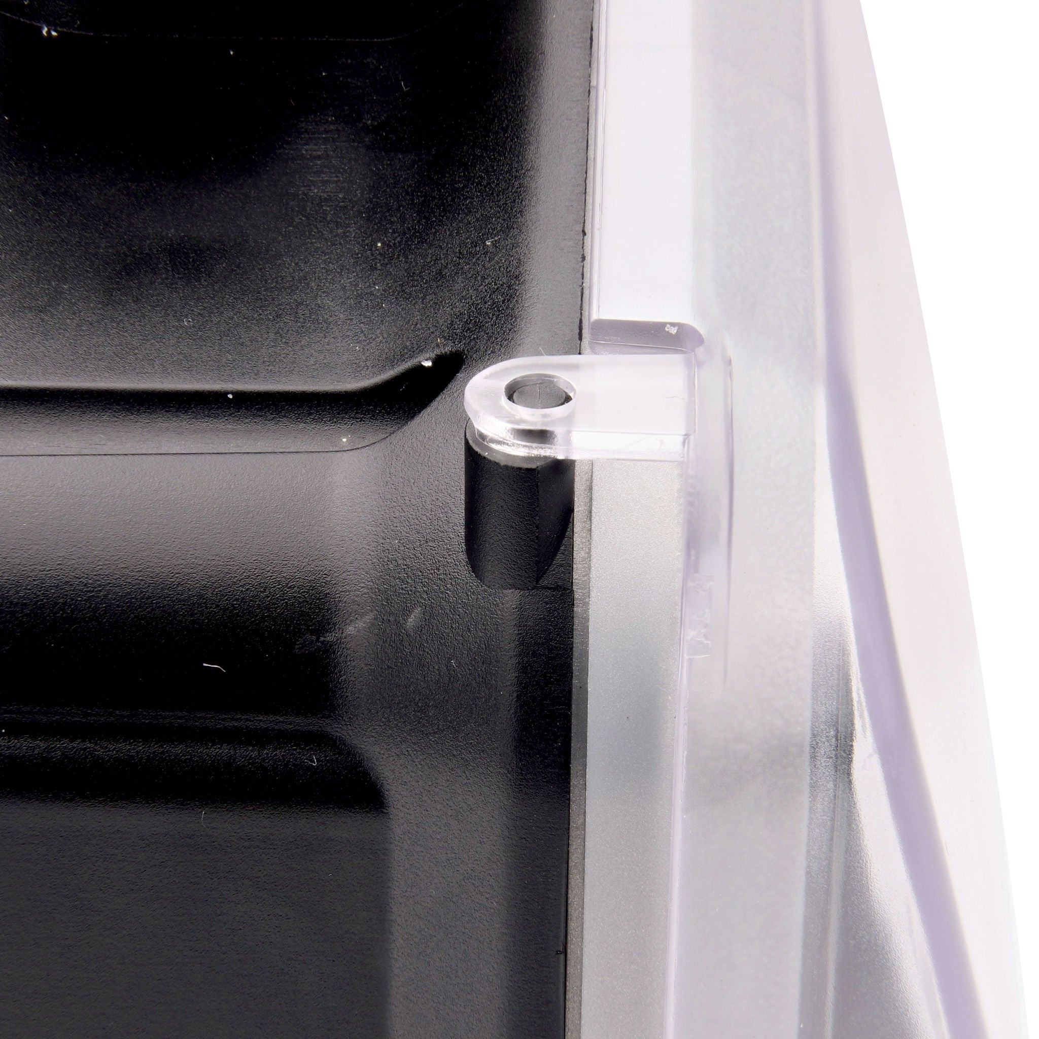 Strong hinges on the translucent cover allow easy access to the Raindrip Hose-End Digital Automatic Water Timer (Raindrip R775CT)