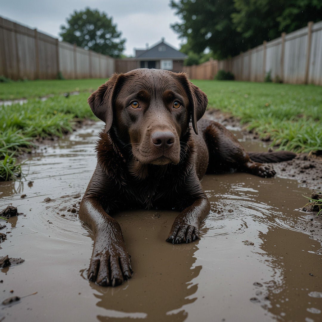 Soggy Yard Puddles