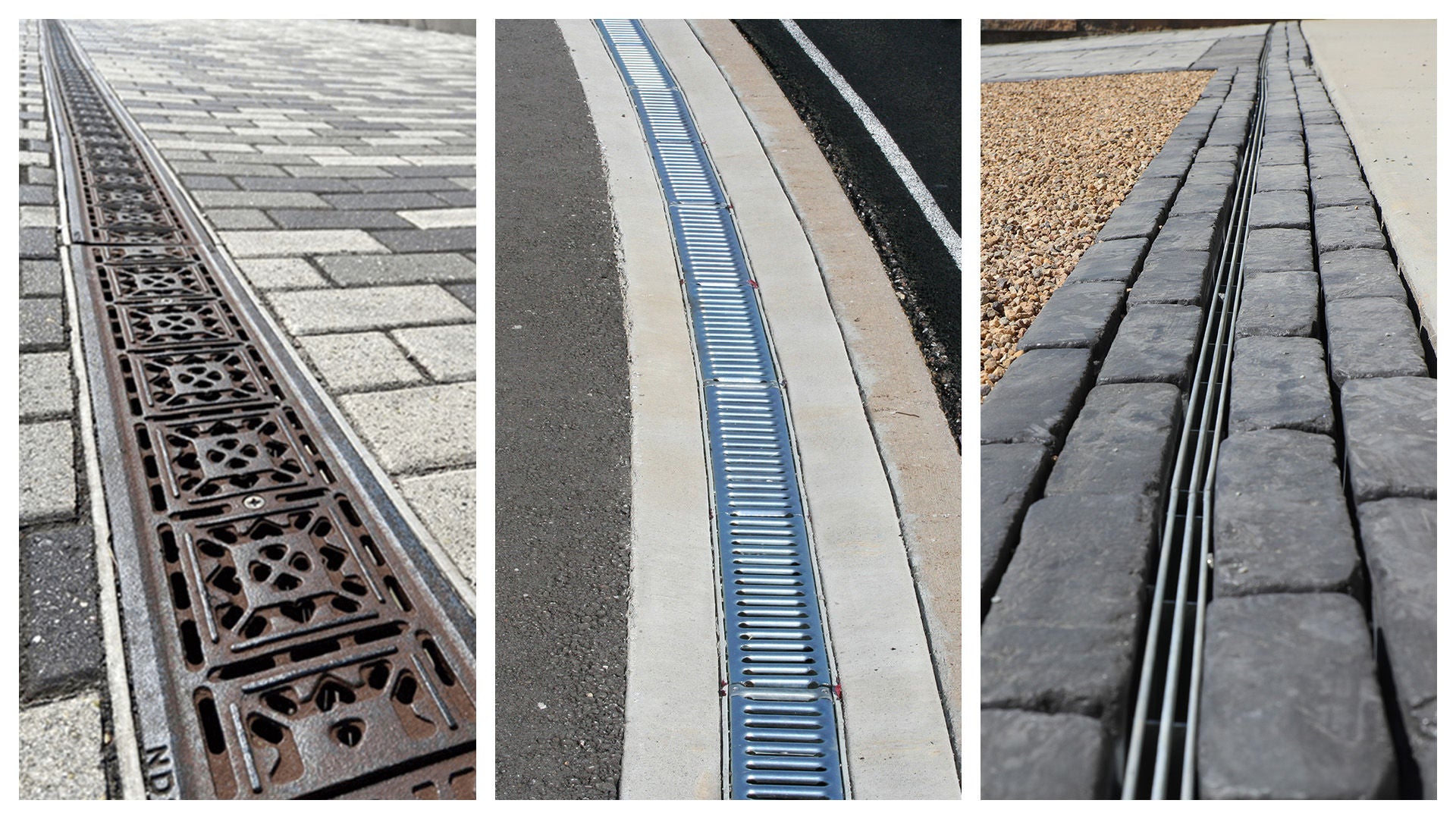 Trade Marketing Hardscapes Channel Drain examples