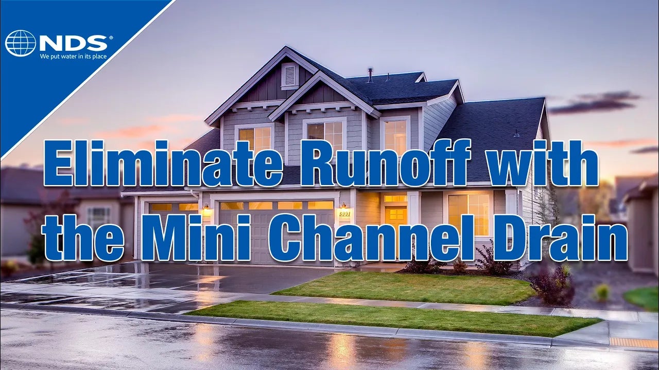 Flooding on property can result in hazardous conditions and costly damage. Drain light water runoff from hardscapes by using the Mini Channel Drain.
