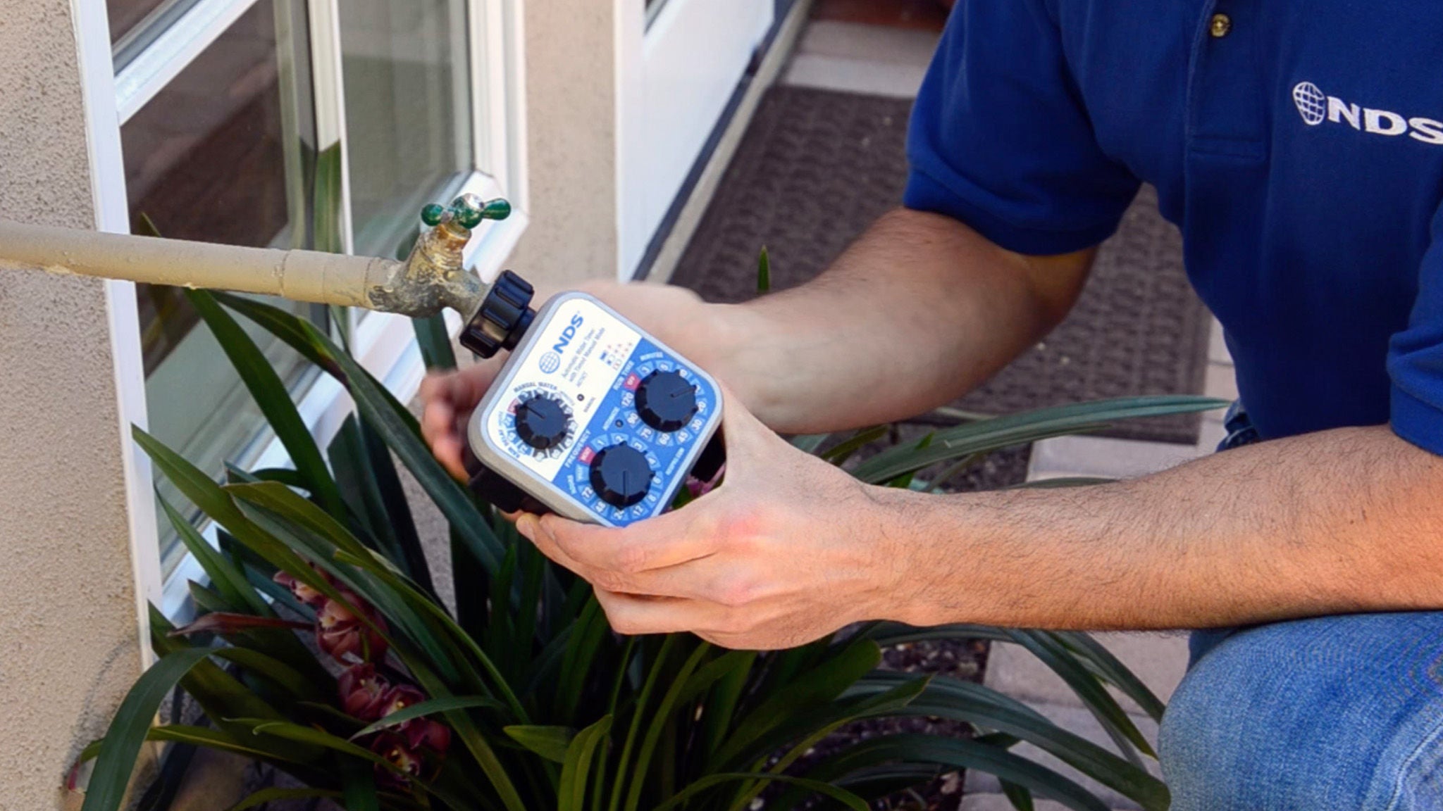 Connecting timer to water source