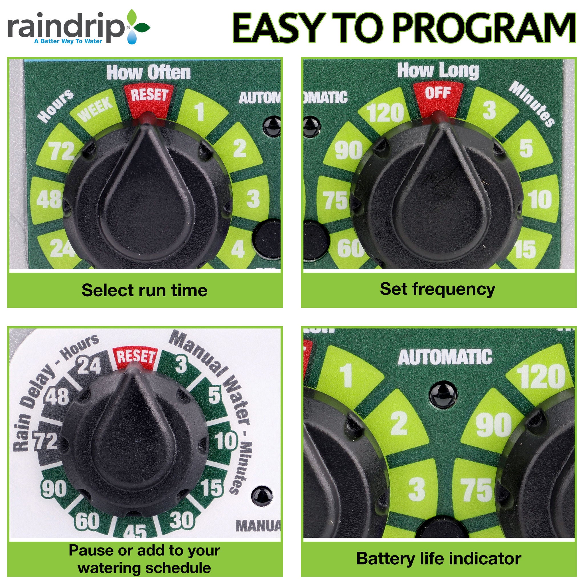 Raindrip R675CPG - Easy to Program