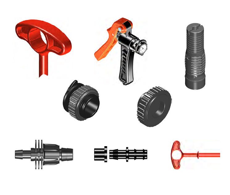 Accessories for Lay-Flat Hose, Valves, Adaptors & Sprinkler Assemblies