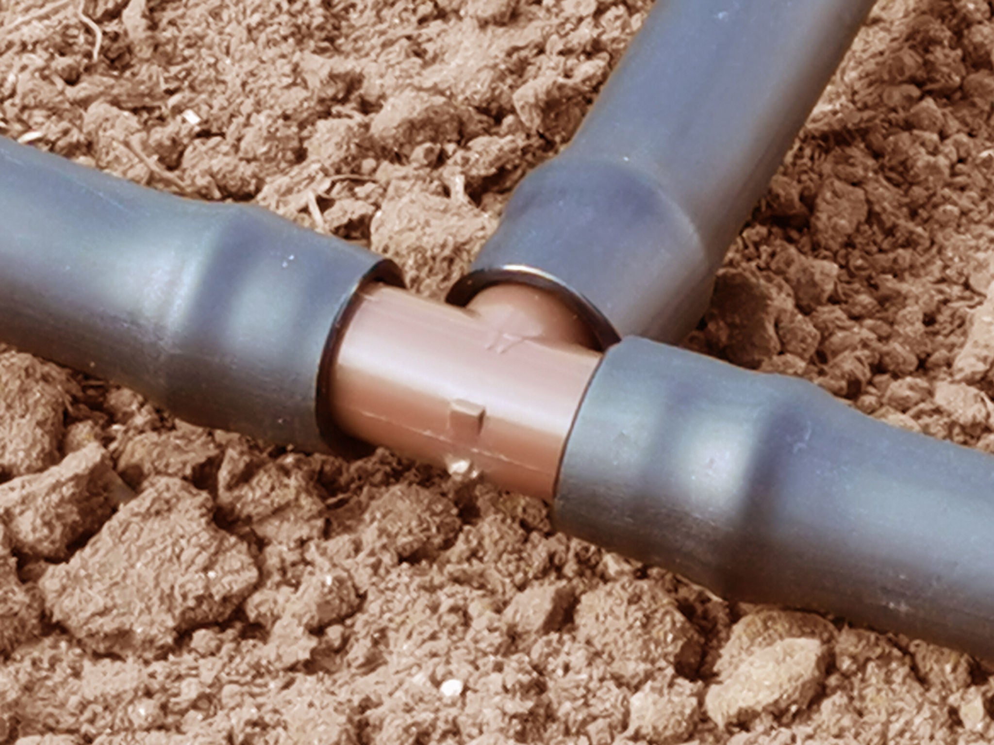 TECO Double Barb Dripline Fittings, Tee