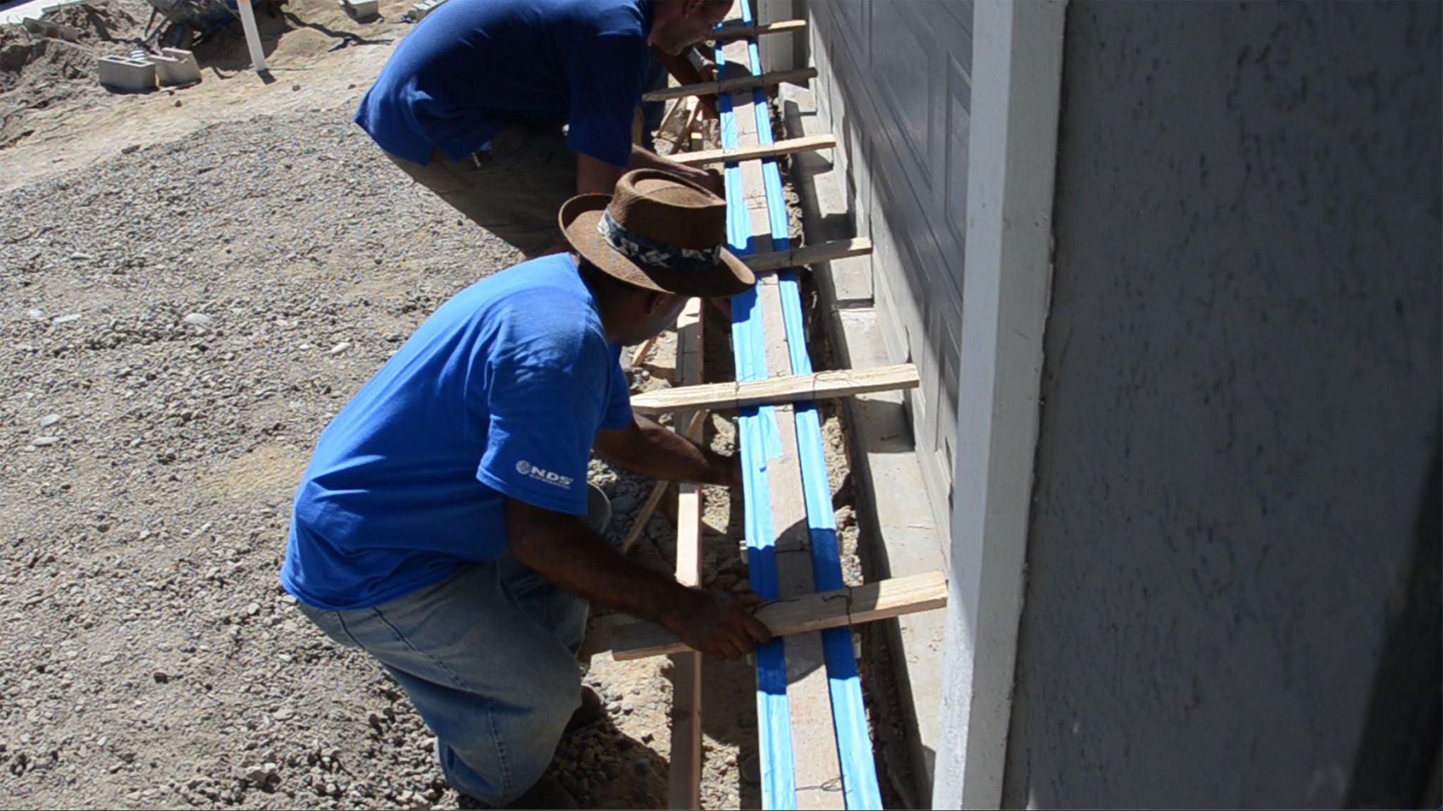 trench drain install