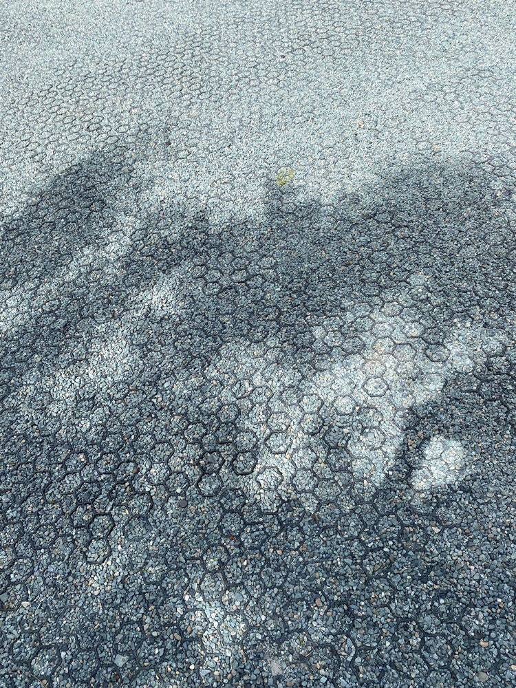 NDS EZ Roll gravel pavers installed in a parking lot
