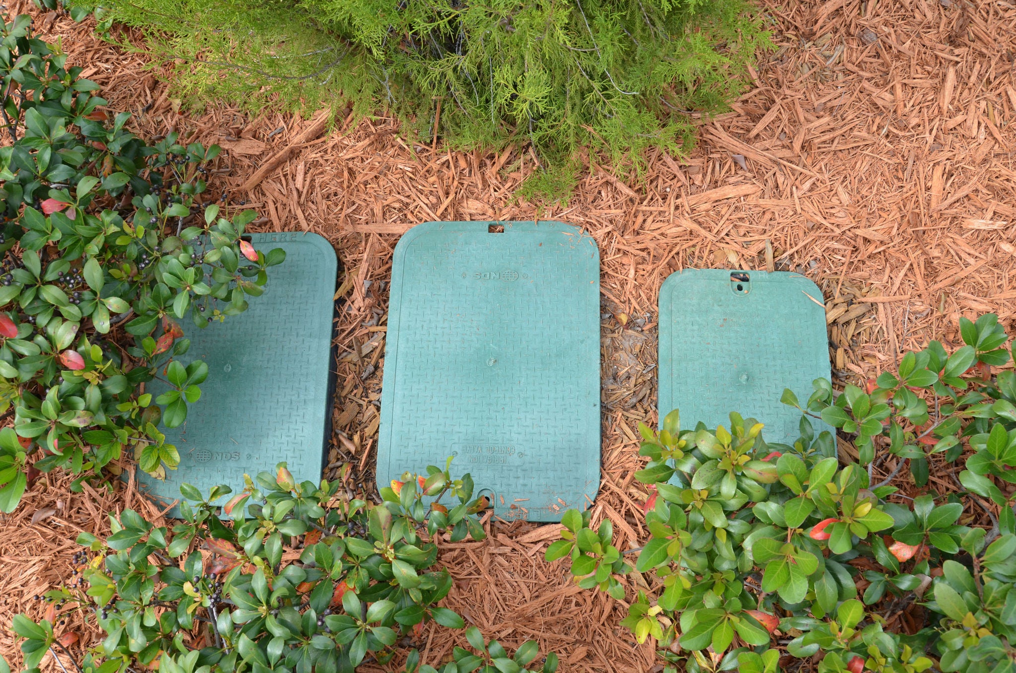 Valve boxes installed in various configurations