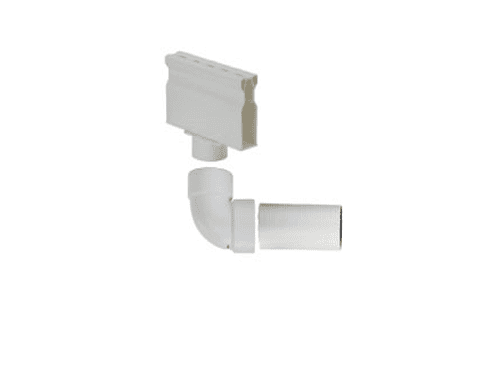 Install bottom drain and connect elbow on Micro Channel Drain