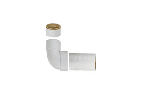 Install Area Drain Grate onto drain pipe elbow and connect to drain pipe