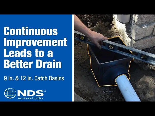 Drain away stormwater runoff with the redesigned 9 & 12 in. Catch Basins. See why the NDS catch basin is the preferred choice of professional contractors!