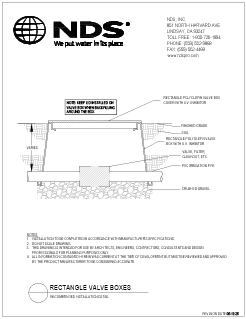NDS Rectangle Valve Box Generic Installation Detail