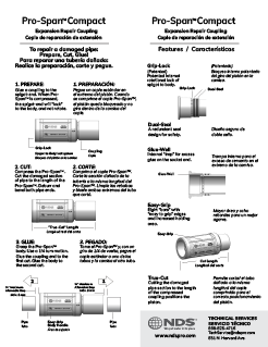NDS Pro-Span Compact Expansion Repair Coupling - Installation Guide