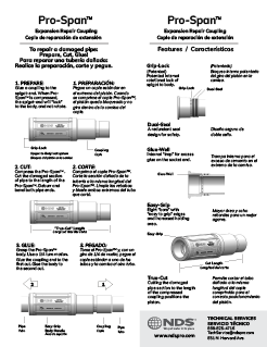 NDS Pro-Span Expansion Repair Coupling - Installation Guide