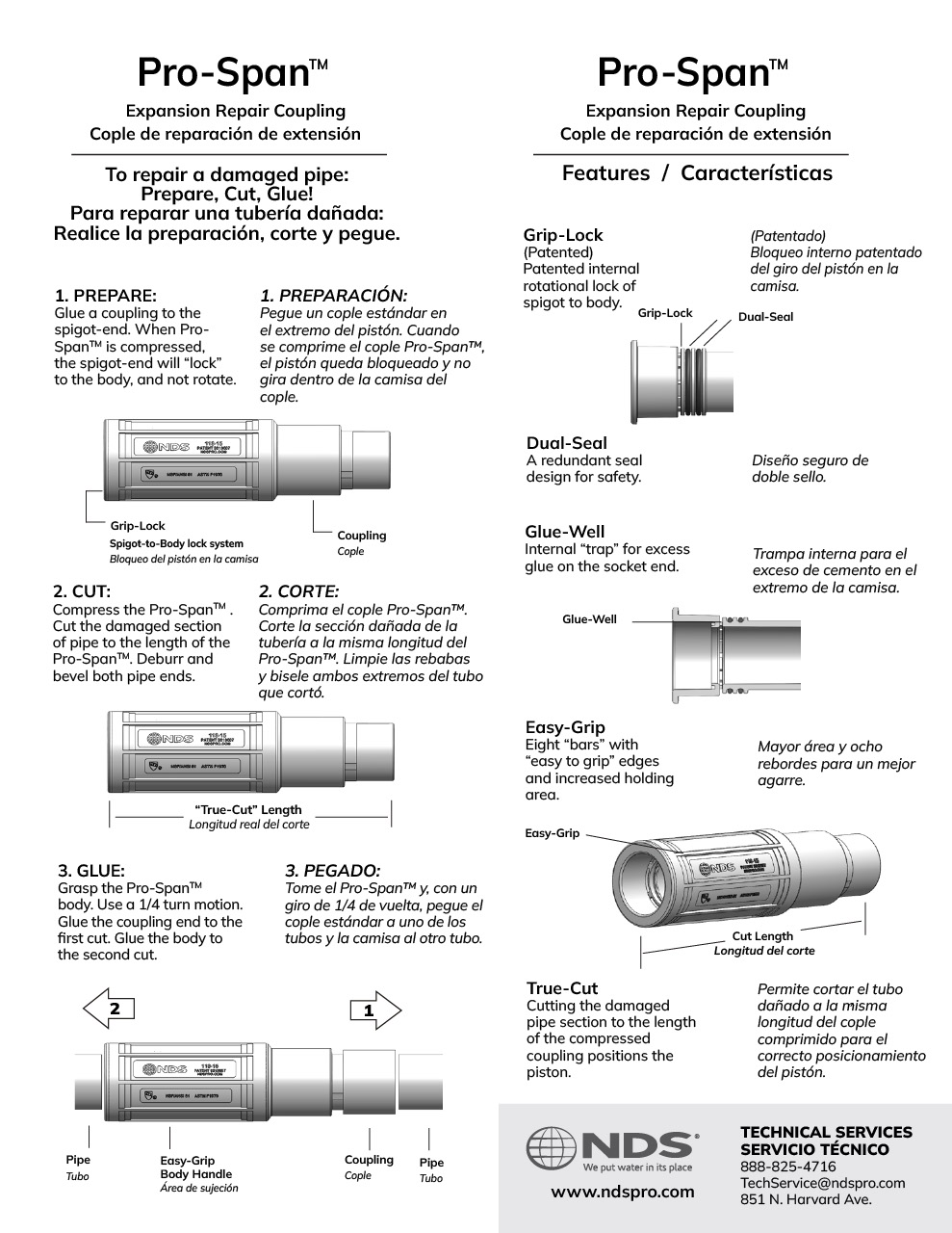 Pro Span Expansion Repair Coupling (Non-Compact) - Install Guide