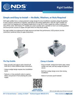 Rigid Saddles Sell Sheet