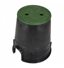 6" Round Standard Series - Black Box / Green Cover, Sewer