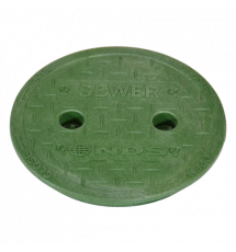 6" Round Standard Series - Green Cover, Sewer