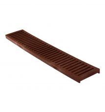 2' Spee-D Channel Drain Grate, Brick Red
