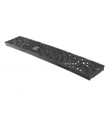 24" Botanical Spee-D Channel Grate, Gray