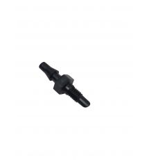 Micro-Fittings Adapter - Barbed x Thread, Black 100/Bag 