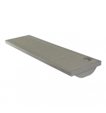 Dura-Slope Channel Grate, White